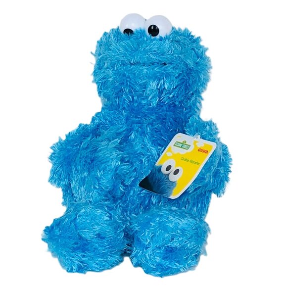 New w/Tag Gund Sesame Street-Cookie Monster Plush 12" - Picture 1 of 13